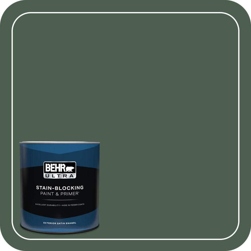 1 qt. #N400-7 Vine Leaf Satin Enamel Exterior Paint & Primer price history on PriceWatchPro