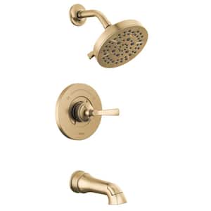 Faryn Single-Handle 5-Spray Tub and Shower Faucet in Champagne Bronze (Valve Included)