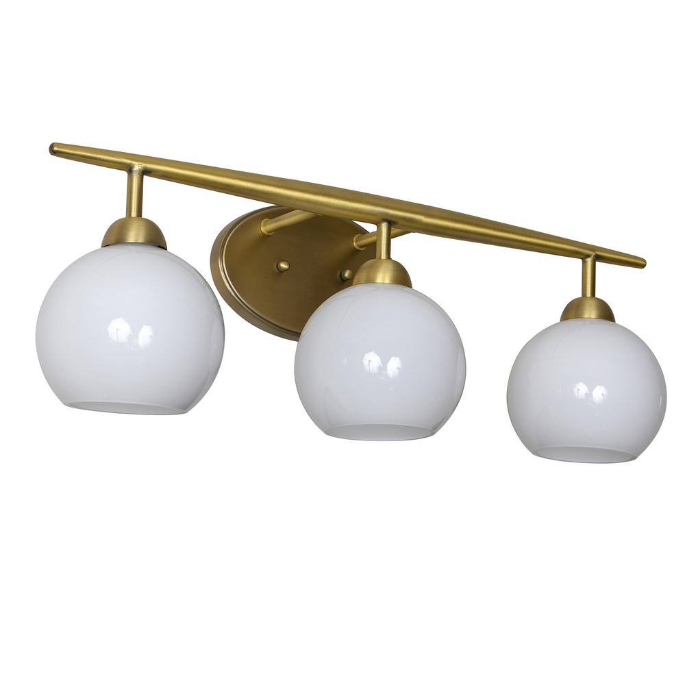 Michael 1-Light Antique Brass with Milk Glass Pendant by Decor Therapy 