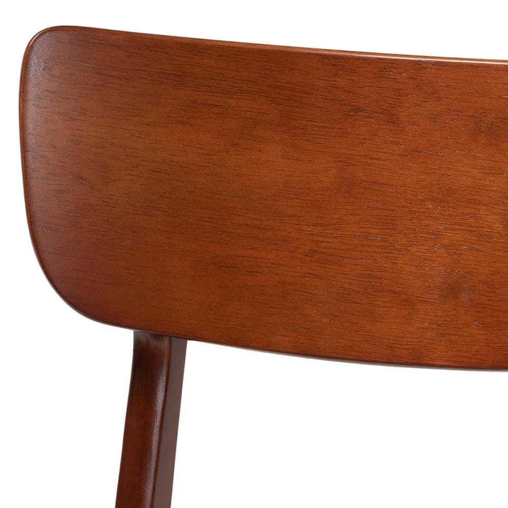 Netherlands Walnut Wood Parsons Side Chair Set