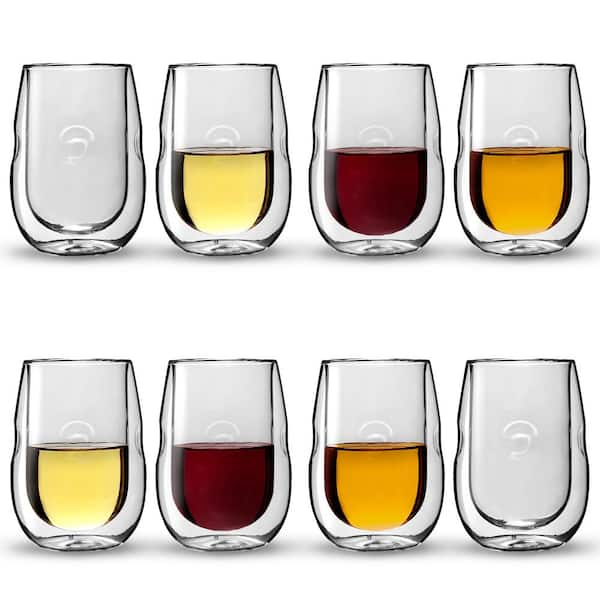 ZWILLING Sorrento 8-pc Double-Wall White Wine Stemless Glass Set 