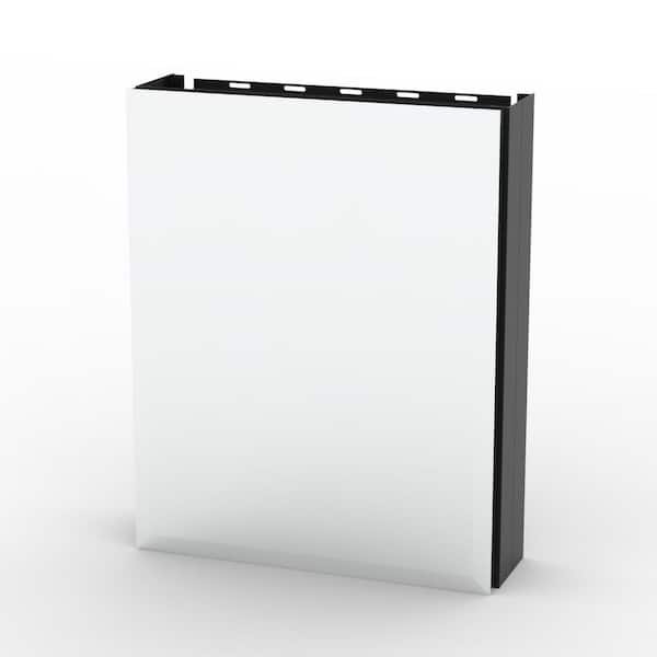 Unbranded 16 in. W x 20 in. H Rectangular Aluminum Medicine Cabinet with Mirror