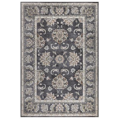 Carlisle Anthracite 5 ft. x 6 ft. 8 in. Area Rug