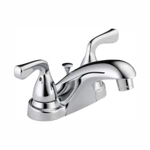 Foundations 4 in. Centerset 2-Handle Bathroom Faucet in Chrome