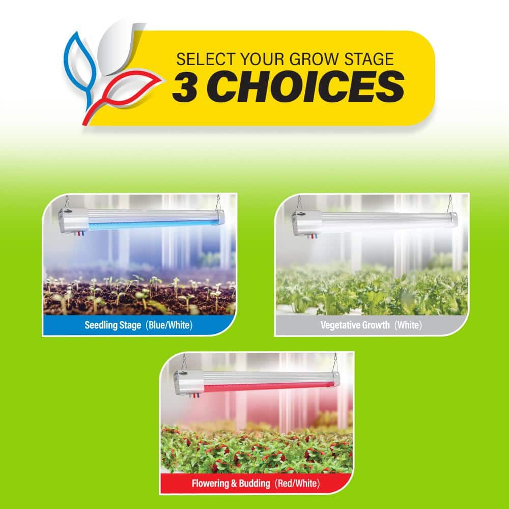Feit 2' White Plastic Full Spectrum Hydroponic Grow Light