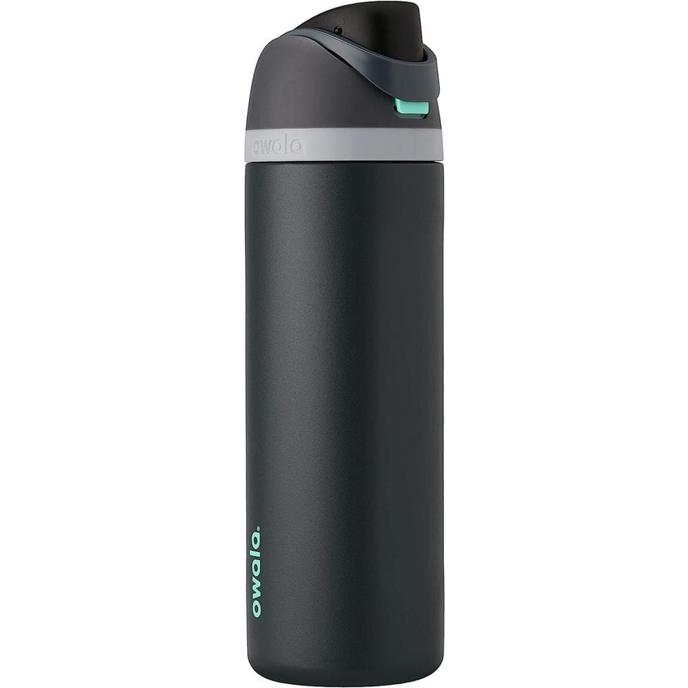  Owala FreeSip Insulated Stainless Steel Water Bottle with Straw  for Sports and Travel, BPA-Free, 24-oz, Very, Very Dark : Sports & Outdoors