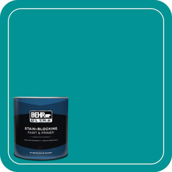 BEHR ULTRA 1 qt. #P460-6 Paradise Landscape Satin Enamel Exterior Paint & Primer