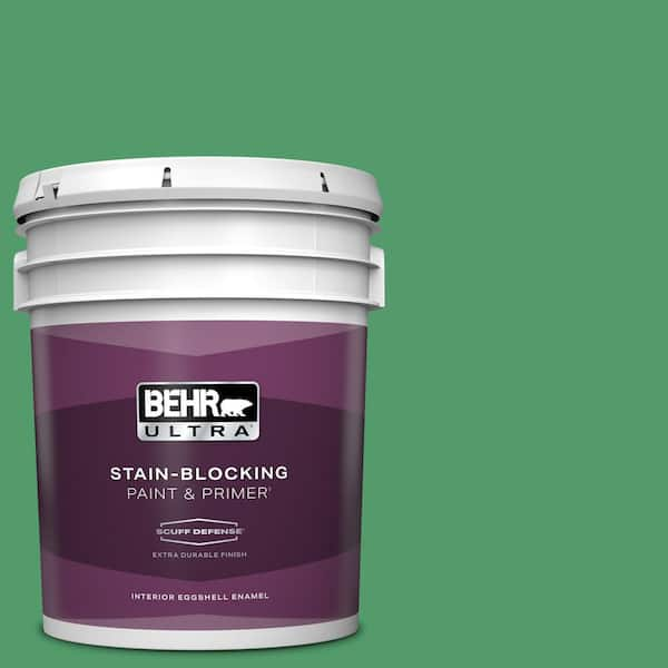 BEHR ULTRA 5 gal. #P410-6 Solitary Tree Extra Durable Eggshell Enamel Interior Paint & Primer