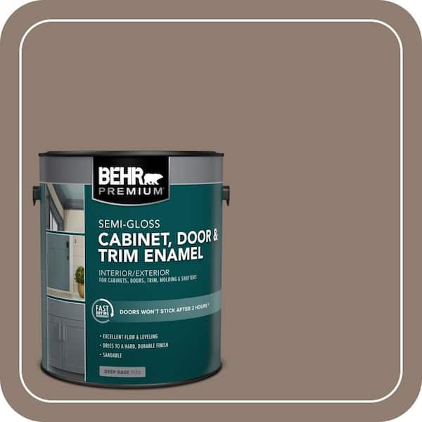 BEHR PREMIUM 1 gal. #N180-5 Bridle Leather Semi-Gloss Enamel
