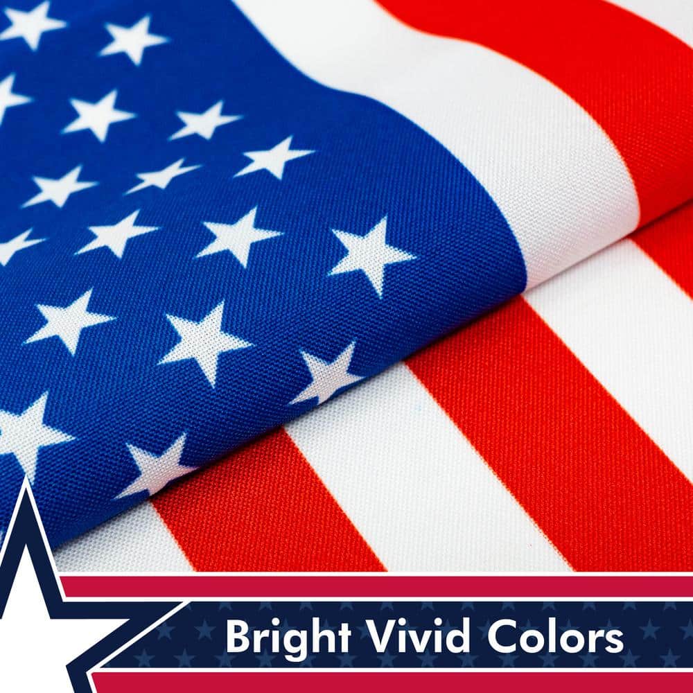 Patriotic Red White and Blue Polyester Garden Flag