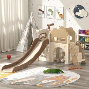 7 In 1 Kids Slide Playset with Aisle and Telescope
