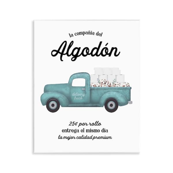 Stupell Industries Fresh Cotton Bathroom Sign by Lettered and Lined Unframed Wall Plaque Typography Graphic Art Print 14 in. x 11 in.