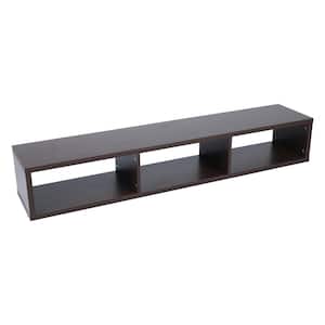 60 in. Walnut Shallow Floating TV Console Up to 80 in.