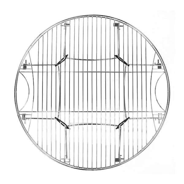 Mr Bar B Q Round Large Metal Cooking Grate with Folding Legs