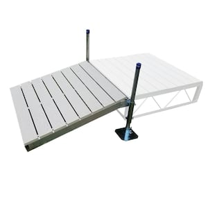 4 ft. x 4 ft. Shore Ramp Kit with Gray Aluminum Decking