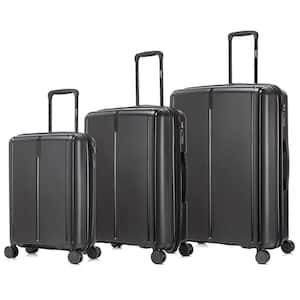 Airley Lightweight Hard Side Spinner 3-Piece Luggage Set 20 in./24 in./28 in. Black