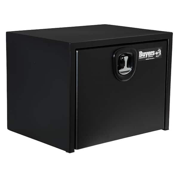 Buyers Products Company 24 in. x 24 in. x 24 in. Matte Black Textured Steel Underbody Truck Tool Box
