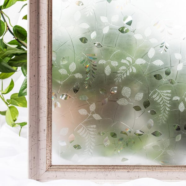 COTTON COLORS 35.4 in. x 78.7 in. Decorative and Privacy 3D Window Film