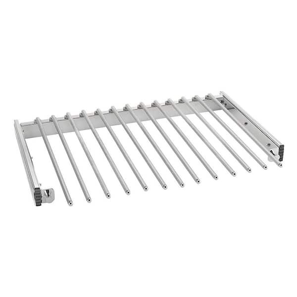 Rev-A-Shelf 24 in. W Chrome Pull Out Closet Wire Pant Rack for 13 Pairs