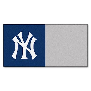 New York Yankees Blue Residential 18 in. x 18 Peel and Stick Carpet Tile (20 Tiles/Case) 45 sq. ft.