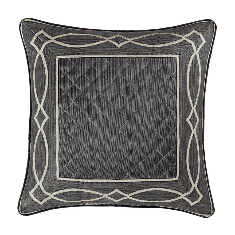 Darwin Charcoal Charcoal Polyester 20 x 20 in. Square Decorative Throw Pill