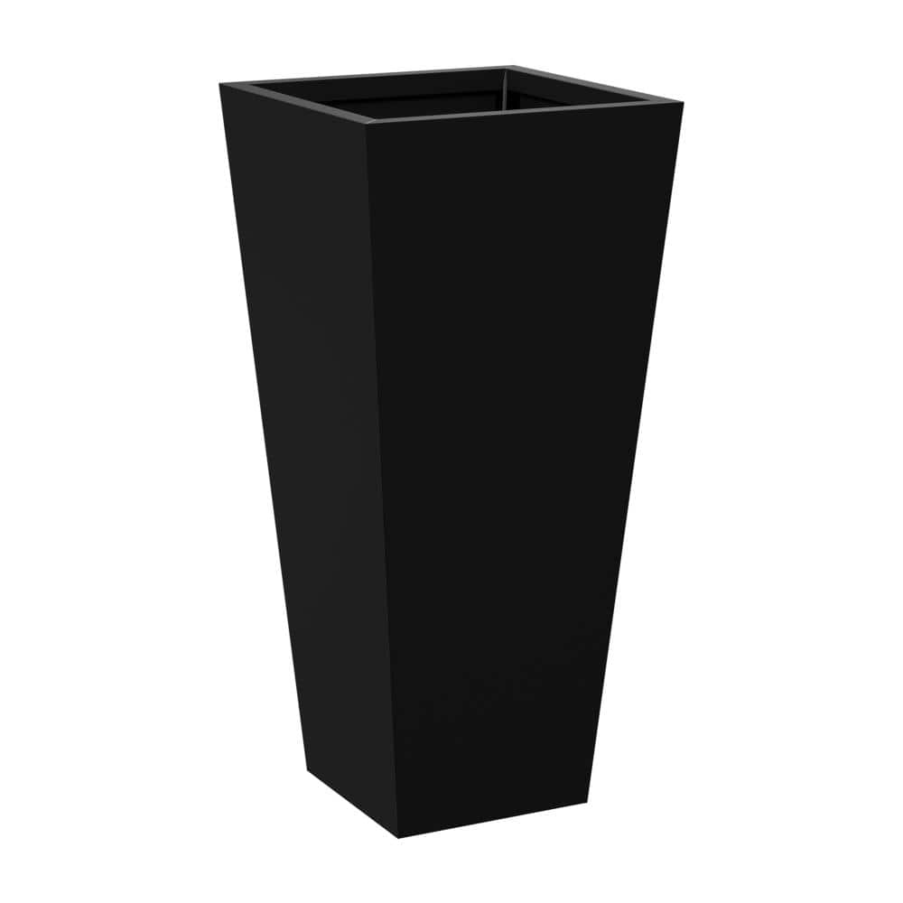 30 in. H x 14 in. L Black Metal Rectangular Planter Box (3-Pack) price history on PriceWatchPro