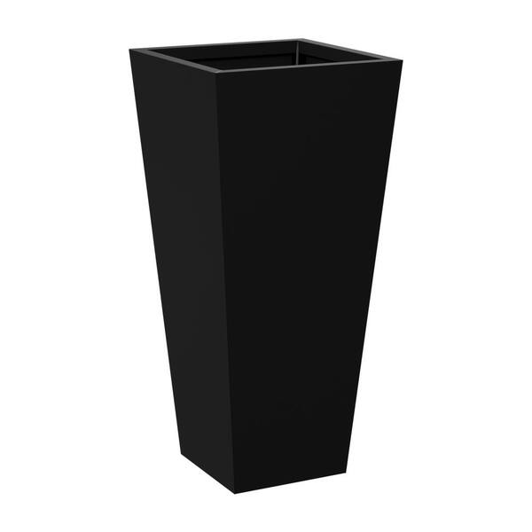 Lirago 30 in. H x 14 in. L Black Metal Rectangular Planter Box (2-Pack ...