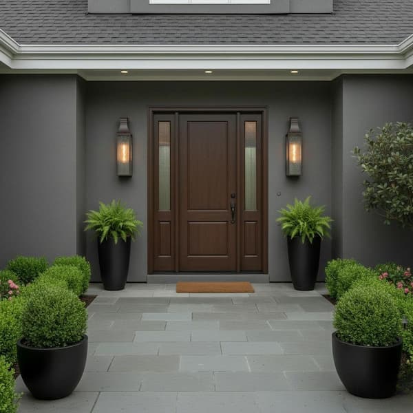 HINKLEY - Beacon Hill 1-Light Blackened Copper Hardwired Outdoor Wall Lantern Sconce