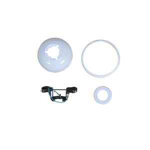 Carrington 60 in. White Ceiling Fan Replacement Trimount Mounting Bracket and Canopy Set