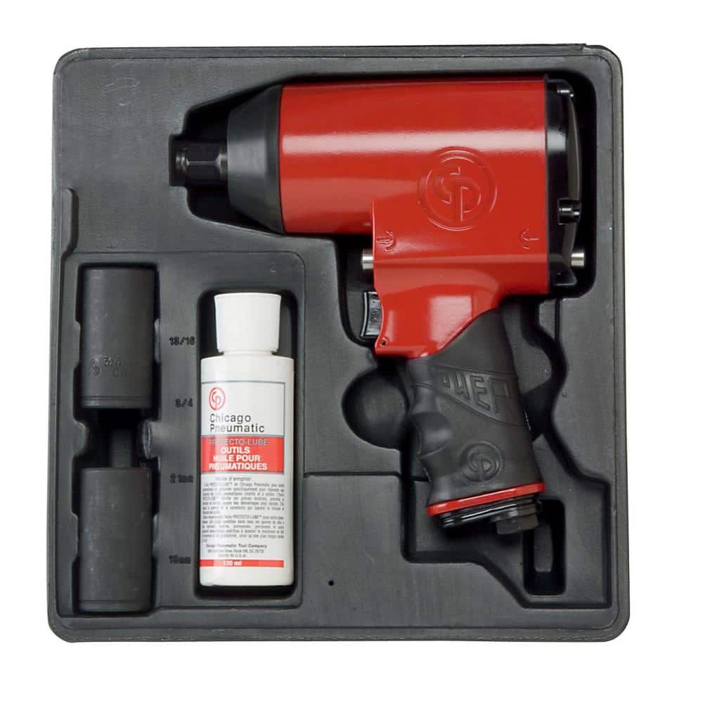 Chicago Pneumatic 12 In Air Impact Wrench Kit Cpt749k The Home Depot