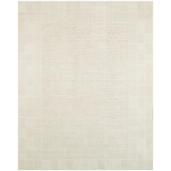 Nourison Nordic Ivory 8 ft. x 10 ft. Geometric Contemporary Area Rug