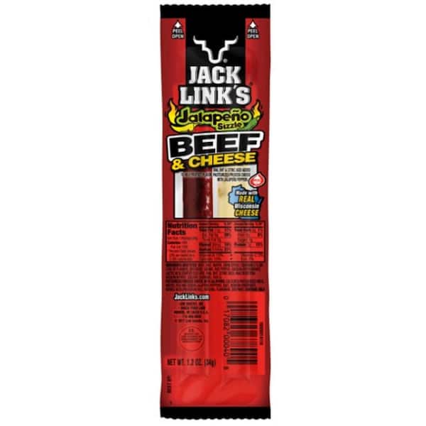 Jack Link's Jalapeno and Cheese, Stick 1.2 oz. Meat Snacks