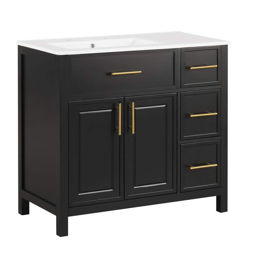 Ann 36 in. W x 18 in. D x 34 in. H Single Sink Freestanding Bath Vanity in 