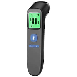Black Non-Contact Thermometer for Adults and Kids, FSA Eligible, Accurate and Easy to use 1-Second Result, Mute Mode