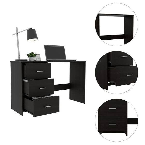Maocao Hoom Black 3-Drawer 15.74-in File Cabinet