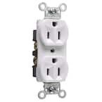 Pass and Seymour 15 Amp 125-Volt Commercial Grade Backwire Duplex Outlet, White