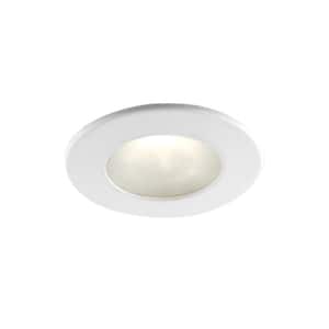 4-in. White Recessed Fixture Kit for Damp Locations