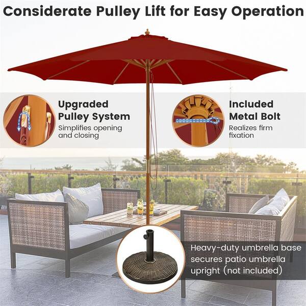 10 foot patio umbrella ribs Formosa Covers ft Cantilever Supported Bar 8 Rib Replacement Canopy Taupe one_size It is worth noting that a weighted base( not included) is needed to keep our umbrella stable 10 ft Patio Umbrella, Scalloped