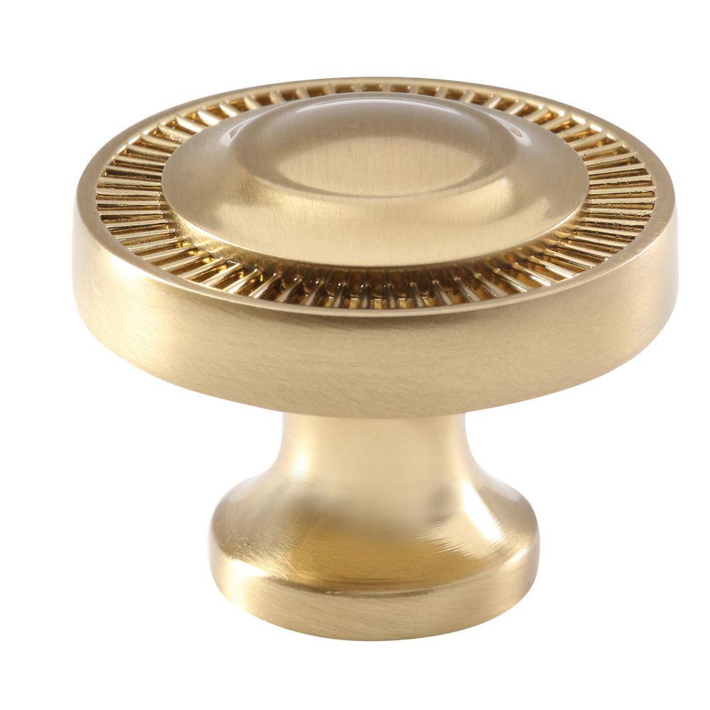 Minted Large Round Satin Brass Knob Multipack