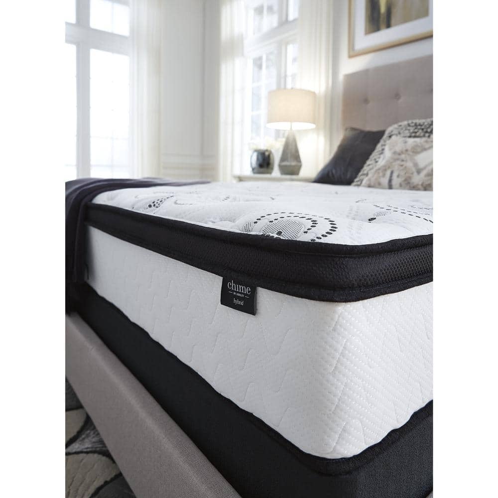 Modern White Queen Innerspring and Gel Memory Foam Mattress