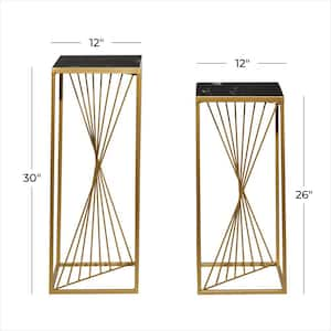 Gold Contemporary Metal Accent Table (Set of 2)