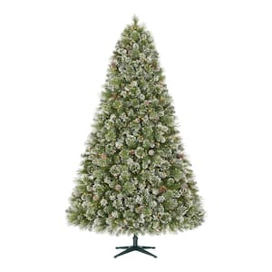 7.5 ft. Pre-Lit LED Sparkling Amelia Frosted Pine Artificial Christmas Tree