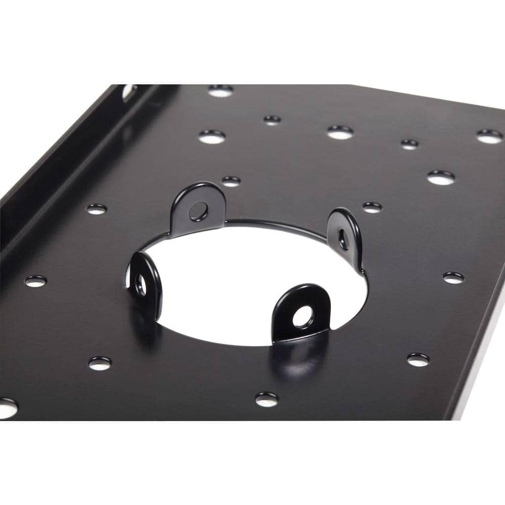 Pacifica 53.5" Black Powder Coated Steel Mailbox Post
