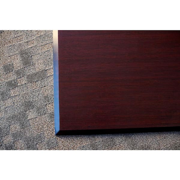 Bamboo Deluxe Dark Cherry 43 in. x 48 in. Chair Mat