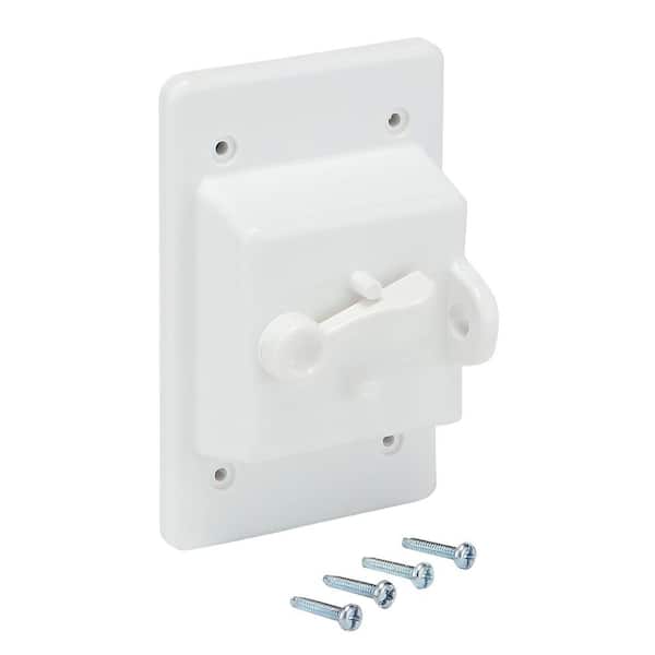 Commercial Electric 1-Gang Non-Metallic Weatherproof Toggle Switch Cover, White