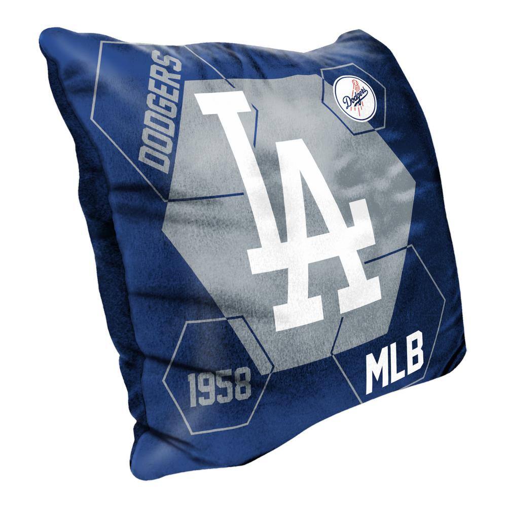 Los Angeles Dodgers Blue Velvet Square Throw Pillow