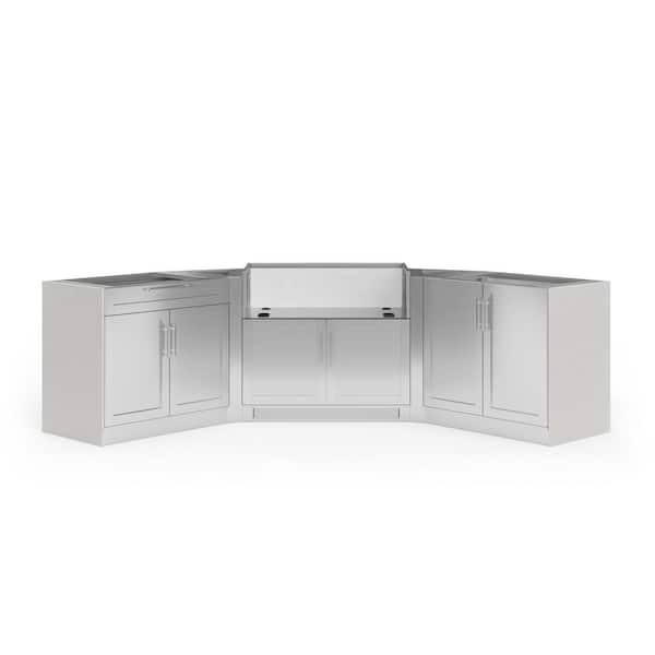 Thor Kitchen - Outdoor Kitchen Corner Cabinet - Stainless Steel