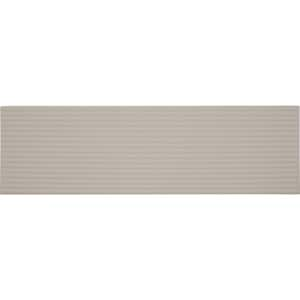 Stencil Beige 4 in. x 6 in. Glazed Porcelain Linear Sample Tile