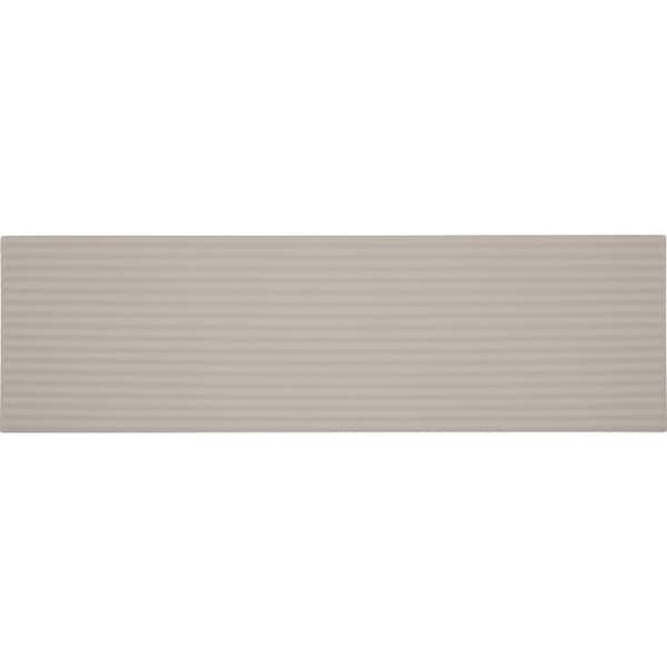 Daltile Stencil Beige 4 in. x 12 in. Glazed Porcelain Linear Floor and Wall Tile (8.72 sq. ft./case)
