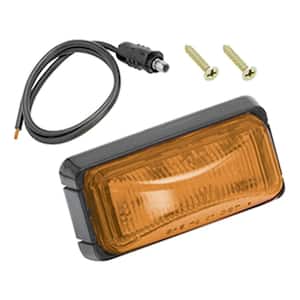 Side Marker Clearance Light - Amber with Black Housing